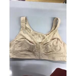 Exquisite form womens front clasp bra supportive 46B nude new HSN